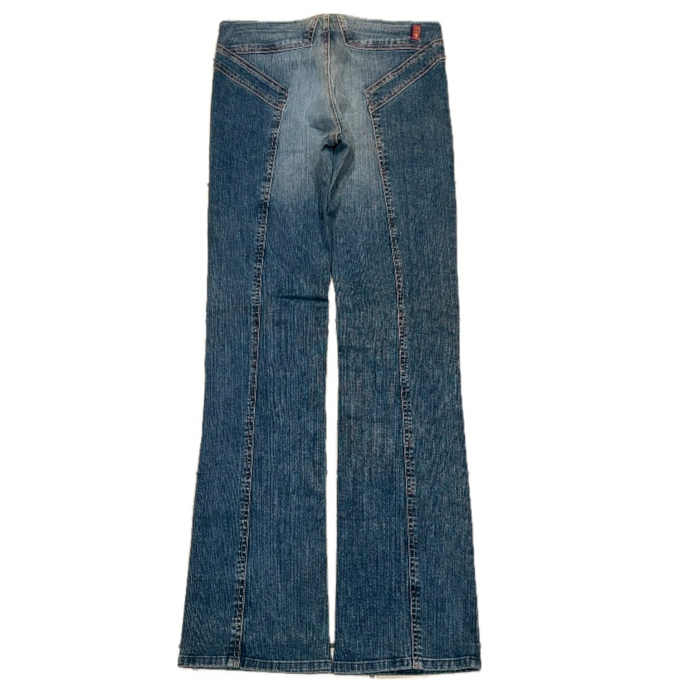 Vintage Y2K 7 For All Mankind Star Back Slim Bootcut Jeans 30 31